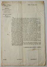 Fontanelli Achille  min.guerra aiutante di campo di Napoleone doc. autografo