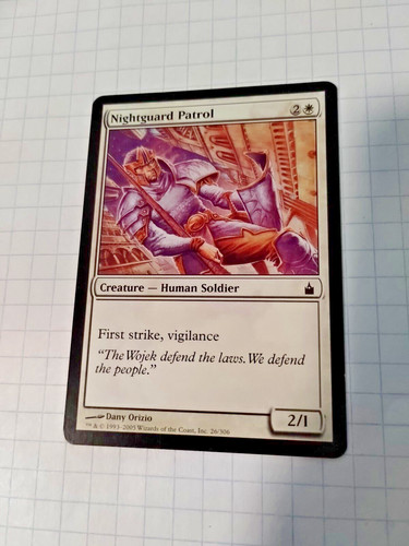 Mtg nightguard patrol ravnica - nightguard,