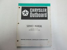 Manuale Di Riparazione Per Motori Fuoribordo Chrysler 20 E 30 H.P. 1981 Macchie