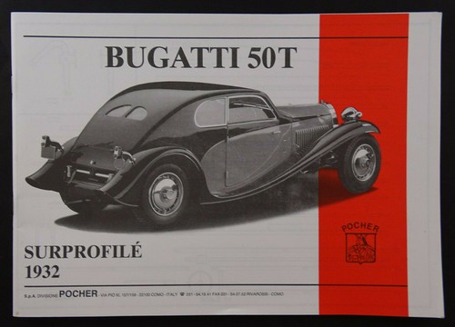 Pocher istruzioni bugatti - 1:8,