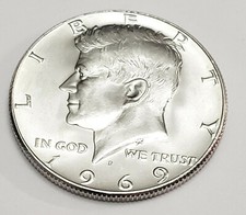 1969 D Kennedy Half Dollar 40%