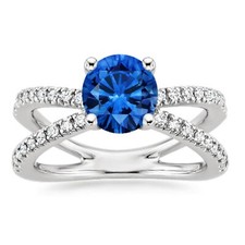 Round real sapphire - real, &
