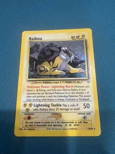 Pokemon tcg raikou neo - pokemon,