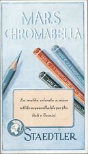 Depliant - Mars Chromabella - Staedtler Nurnberg anni '30 - Matite colorate 