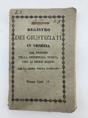 Registro dei giustiziati - , in