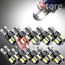 10 Led T10 Lampade No Errore Canbus 8SMD 5730 Croce Luce Posizione Targa BIANCO