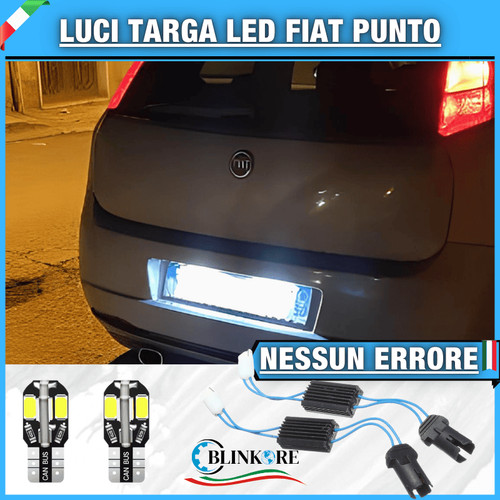 Coppia luci targa led - luci, fiat