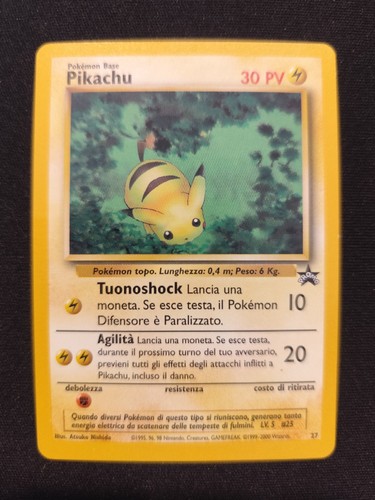 Carta pokémon psa pikachu - carta,