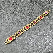 Monet Gold Tone Link Bracelet