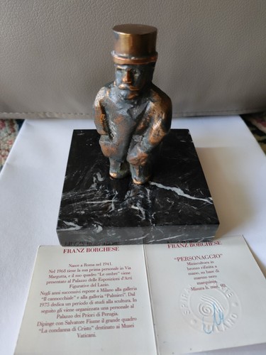 Scultura bronzo franz - in,