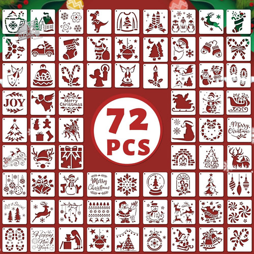 Christmas stencils 6 - stencils, x