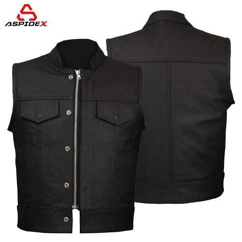 Aspidex gilet uomo pelle - da, in