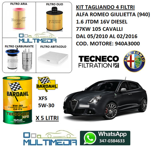Kit tagliando filtri - filtri, e