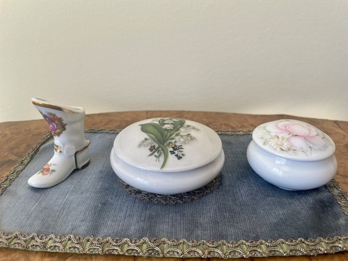 Limoges porcelain ornaments