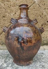 Antica fiasca in terracotta