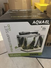 Aquael Nano Reef Vetro Nero LED Acqua Salata Gamberetti Set Nero Duo 121303 Nuovo