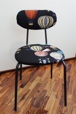 Sedia con tessuto vintage