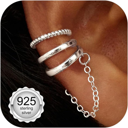 3pcs ear cuff argento 925 - ear,