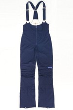 Tuta bavaglino sci COLMAR anni 70 zip tuta elasticizzata clip bretelle ginocchio trapuntato blu navy L