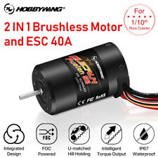 Hobbywing Fusion SE 2in1 motore brushless con sensore ESC 40A per cingolato radiocomandato 1/10