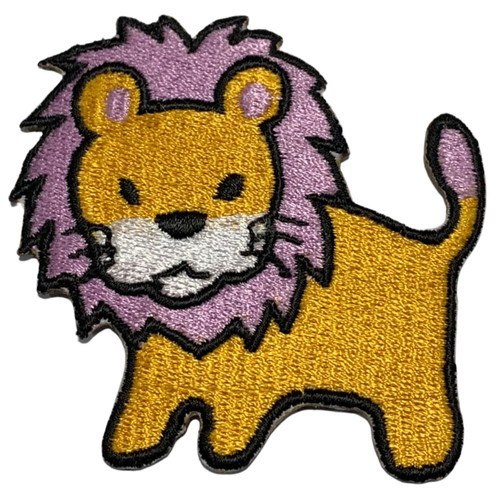 Carino leone animale ricamo