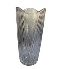 🌷 Bellissimo Vaso Porta Fiori Cristallo ‘70 Murano? Bordo Oro Vintage 3,3 Kg