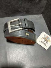 Hugo Boss cintura originale vera pelle nera lunghezza 90 cm