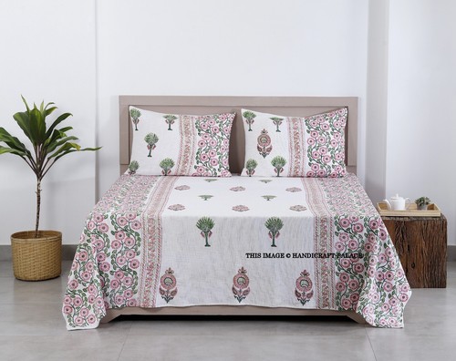 Coperta letto stampata mano - letto,