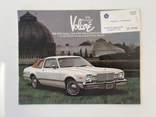 Brochure vintage 1976 - , plymouth