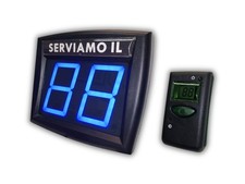 Display Eliminacode LED Blu