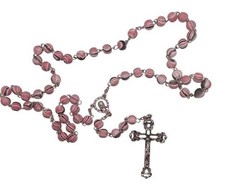 ? Rosario Artigianale in Legno Rosa –Made in Italy ?