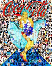MARIA MURGIA  "Marilyn Monroe"  Fotomosaico digitale  cm 40,5x51