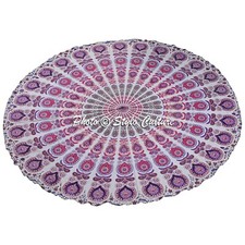 Tovaglia rotonda etnica rosa