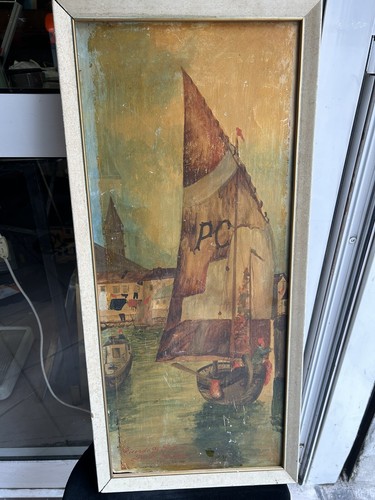 Pittura olio cartone - pittura,