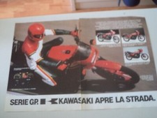 advertising Pubblicità 1982 MOTO KAWASAKI GPZ 1100/550/GPZ 550 UNI-TRAK/GPZ 750