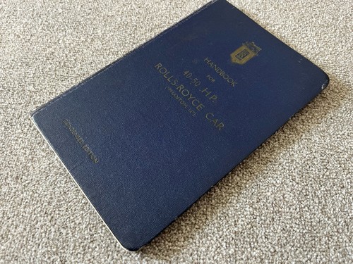 Manuale originale rolls royce - originale, rolls-royce