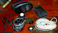 Misuratore flash vintage fotografia Sekonic L-256D con custodia cinghia dischi e cavo
