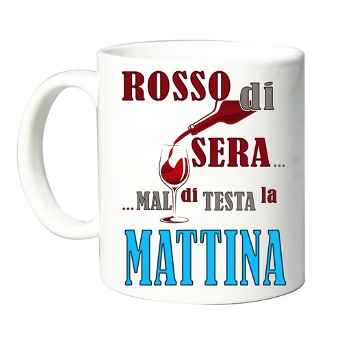 Tazza sommelier rosso sera - rosso, di
