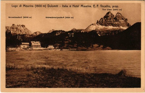 Cpa lago misurina dolomiti - cpa,