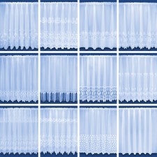 Tende a rete a velo trasparente e ricamate - spedizione gratuita - vendute al metro