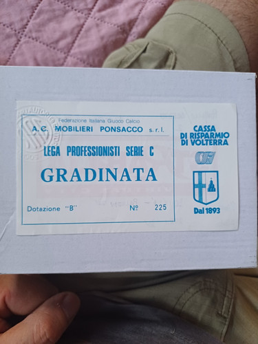 Biglietto calcio ponsacco - biglietto,