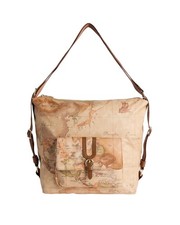 Alviero Martini Prima Classe - Borsa sottospalla doppia portabilità in tessuto s