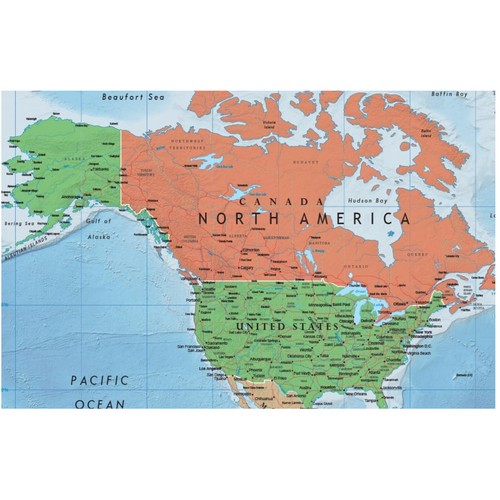Poster grande mappa del - grande, mondo