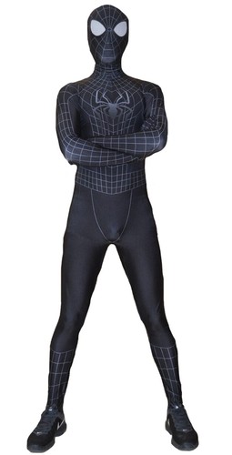Costume spiderman black adulto - spiderman,