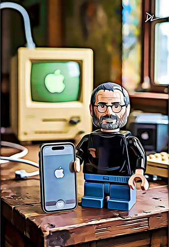 Steve jobs minifigure - steve,