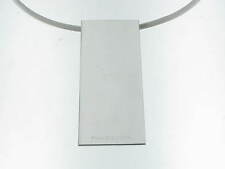 PIANEGONDA collana argento rigida con pendente rettangolare XL new