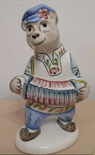 Statuetta orso con fisarmonica - statuetta,
