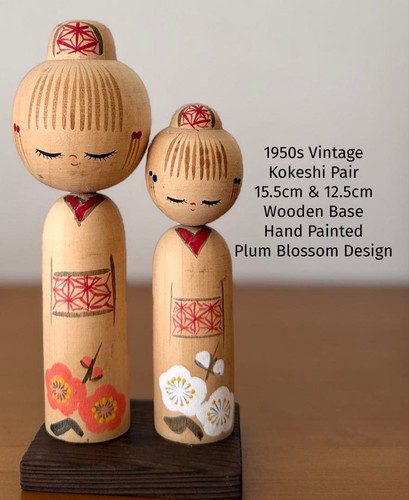 Kokeshi coppia bambole vintage