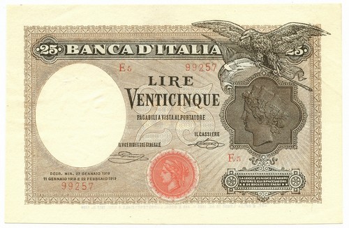 Lire banca italia aquila - 25,