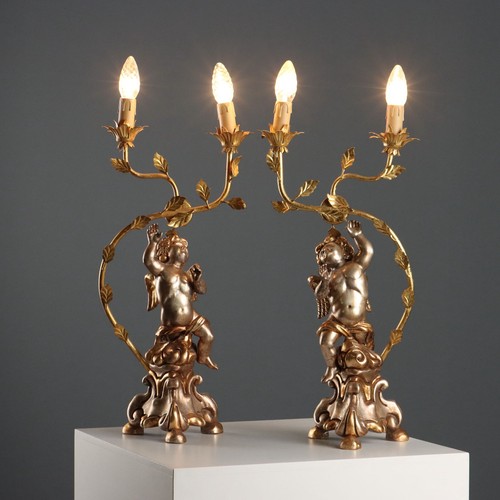 Candelabri antichi legno - candelabri,